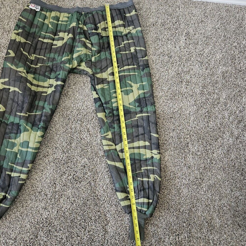 Menx Sports Afield XL CAMO pant base layer hunting hiking outdoors quilted READ - Picture 9 of 10